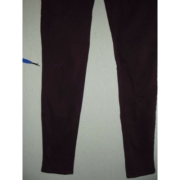 Express Jean Legging Size 0 Mid Rise Stretch Five Pocket Wine jeans leggings - Picture 2 of 8